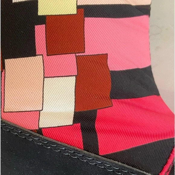 FINAL $ No Offers Emilio Pucci Authentic Classic Pink 60s Mod Design Moon Boots - Picture 8 of 13